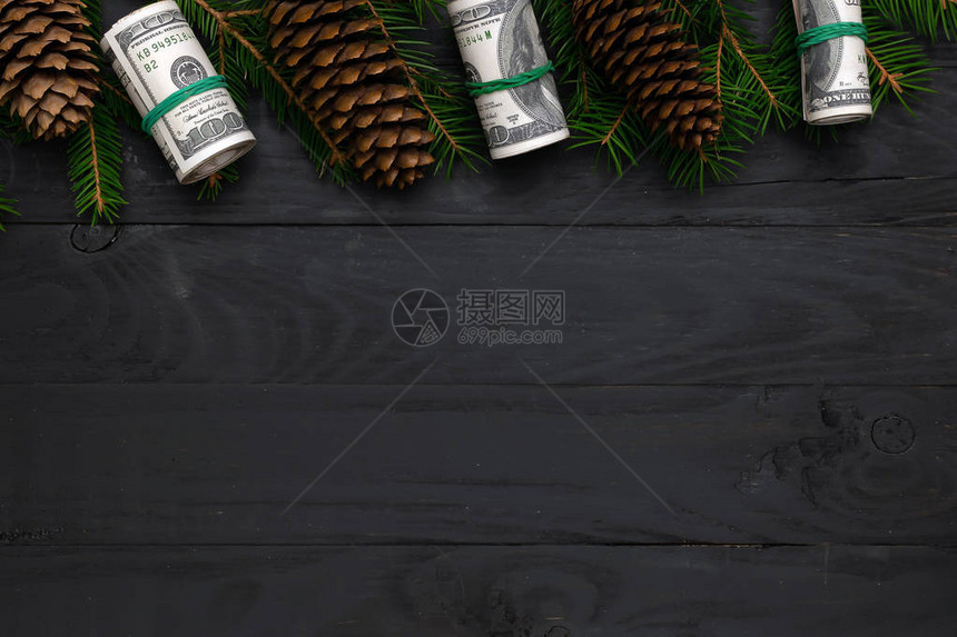 圣诞背景绿色fir分行图片