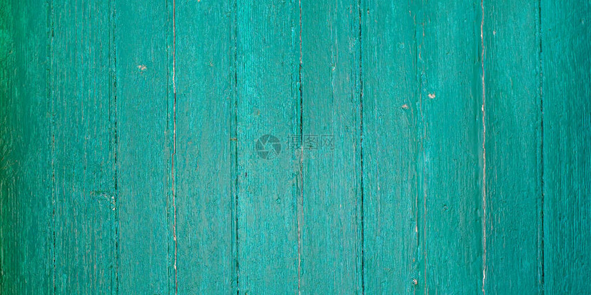 木板复古绿色漆旧木材纹理背景图片