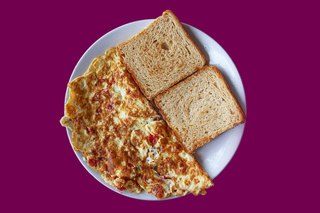 早餐新鲜鸡蛋番茄奶酪煎蛋图片