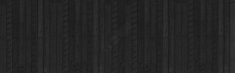 黑木纹理背景全黑墙上的抽象深色木材纹理深色调的陈年图片