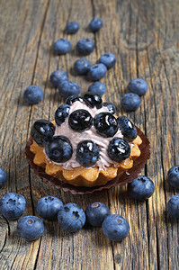 芝士蛋糕新鲜蓝莓图片