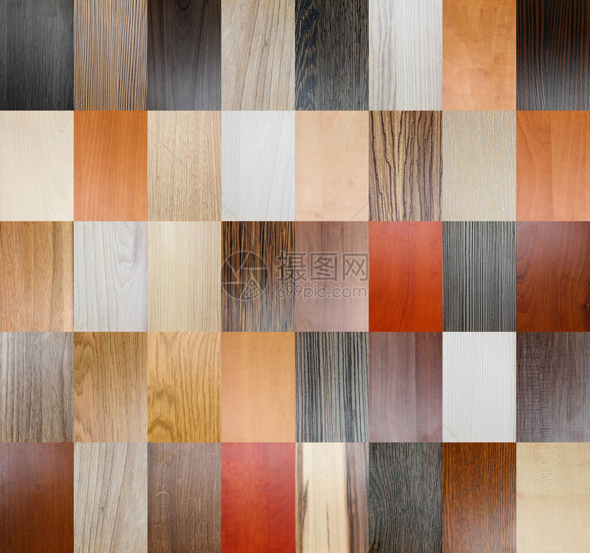 40个木制质条的拼凑内部设计主图片