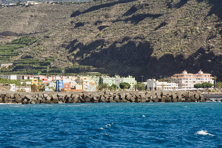 加那利群岛拉帕尔马西海岸Tazacortte的海图片