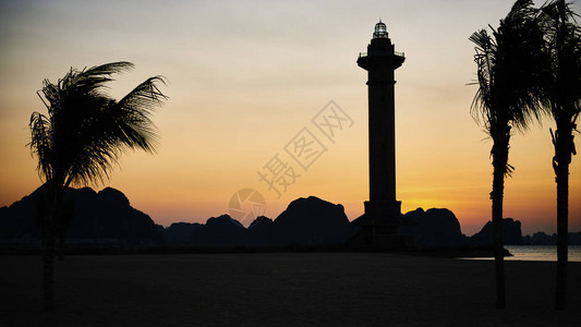 夕阳下的越南风景图片