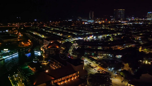 马来西亚马六甲的夜景图片