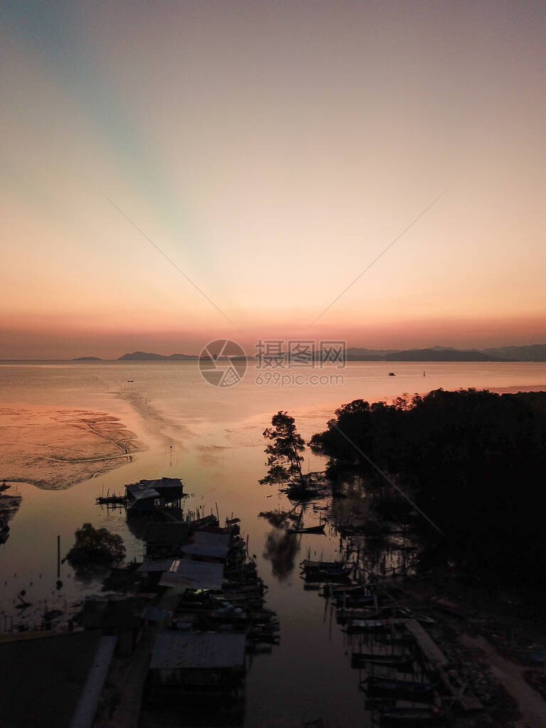 马来渔民码头的图片