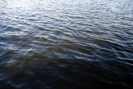 湖水面上的波浪抽象的自然背景图片