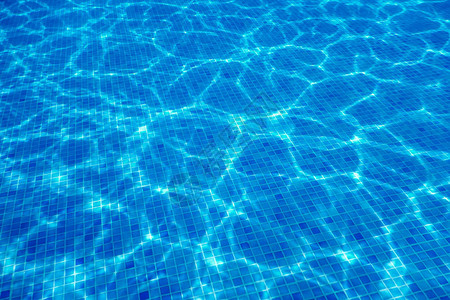 水下游泳池蓝瓦游泳池水波纹图片