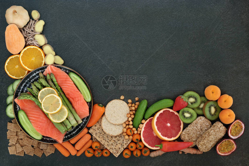 健康生活方式的健康食品富含抗氧化剂图片