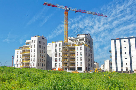 建造住宅区背景图片