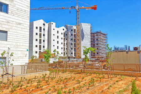 建造住宅区背景图片