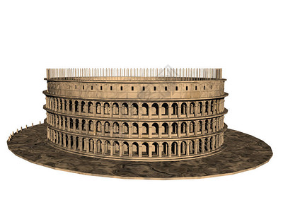 古罗马斗兽场背景图片
