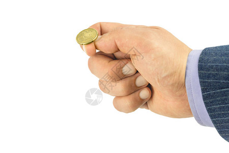 手指上的金欧分抛硬币正面或反面游戏图片