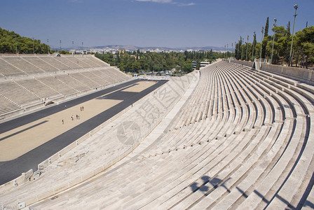 希腊雅典Panathenaic体育场景图片