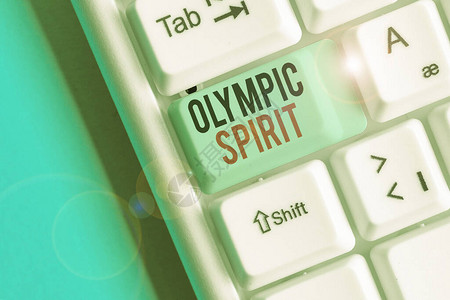 展示奥林匹克精神的写作笔记背景图片