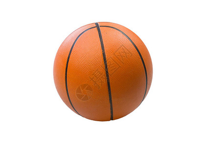 白种背景的篮球被隔离体育比赛设图片