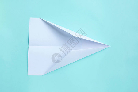 纸白色飞机的装配程序背景图片