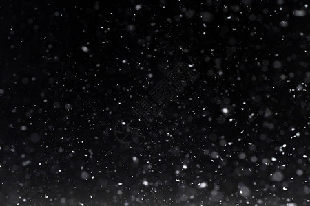 夜晚降雪图片