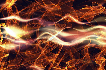 能量波和火焰的抽象图形图片