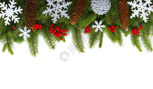 圣诞背景有fir树图片