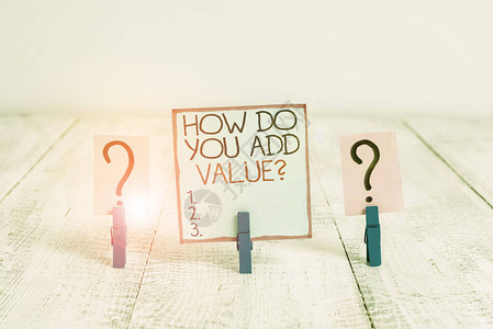 概念手写显示您如何添加价值问题图片
