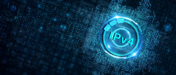 商业技术互联网和络概念IPV4缩写图片