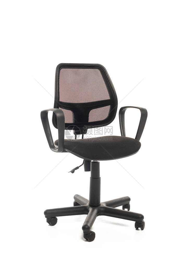 舒适的办公椅上白色隔离图片