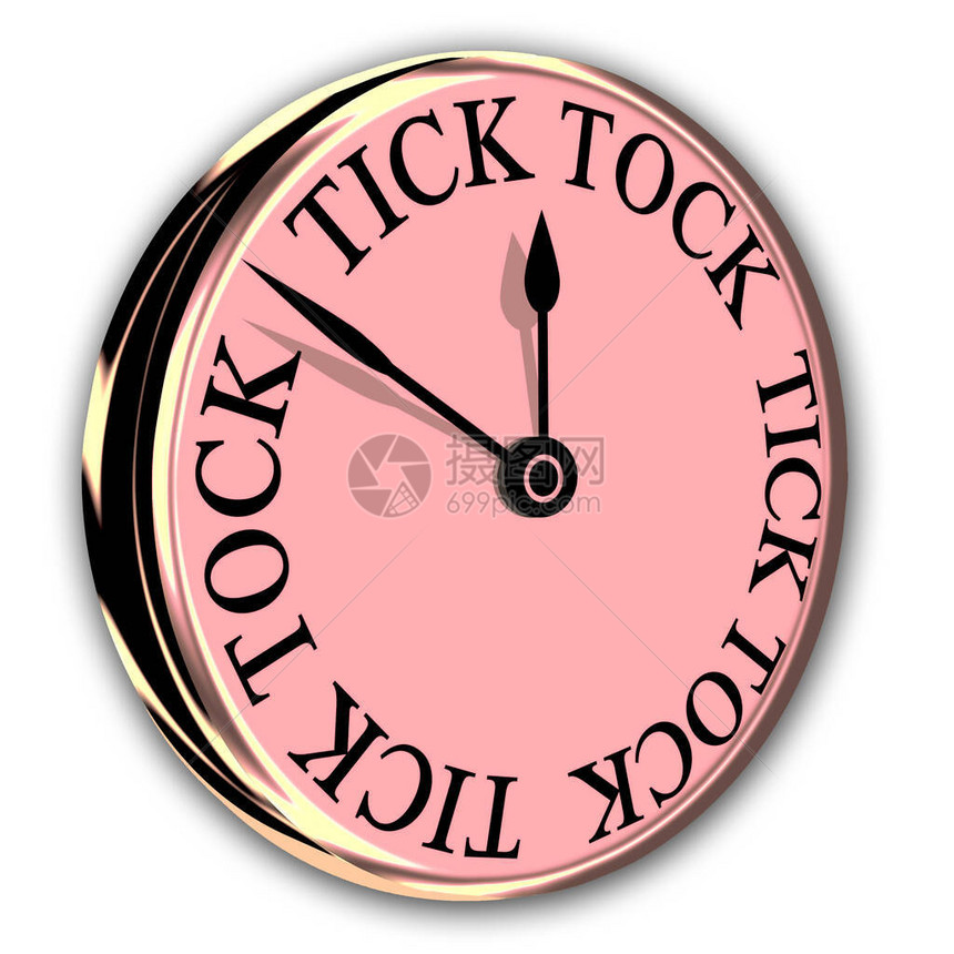 现代时间通过TickTock面设计图片