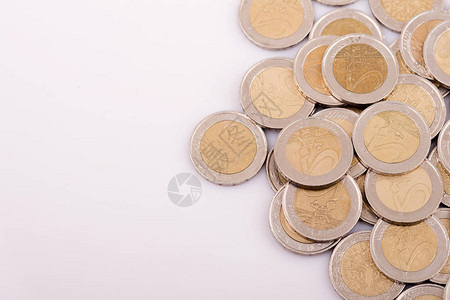 大额欧元货币硬的顶端图像背景图片