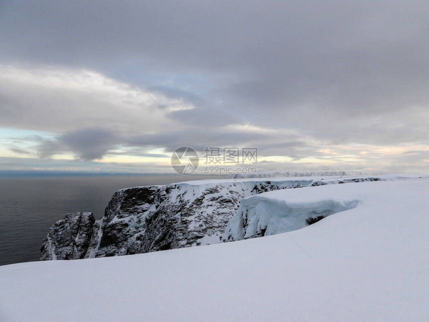 北开普角是挪威北部马格罗亚岛北海岸的斗篷图片