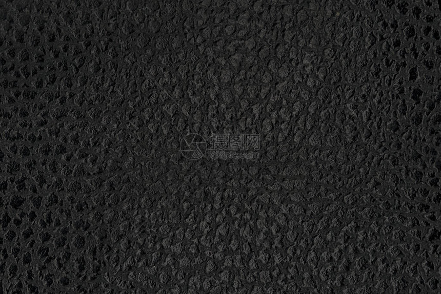 黑色天然皮革纹理宏观有图案的深色材图片