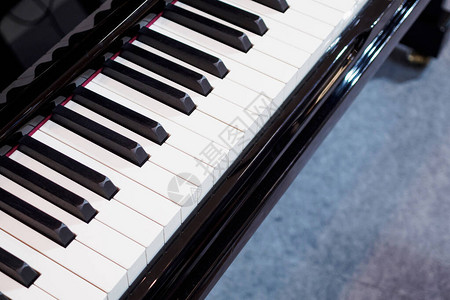 钢琴键盘背景乐器图片
