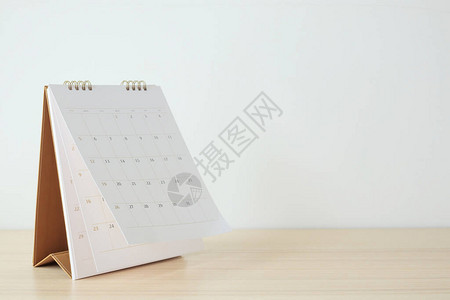有关木材表背景的日历页翻表格业务日程规划任命概念构想ACONF图片