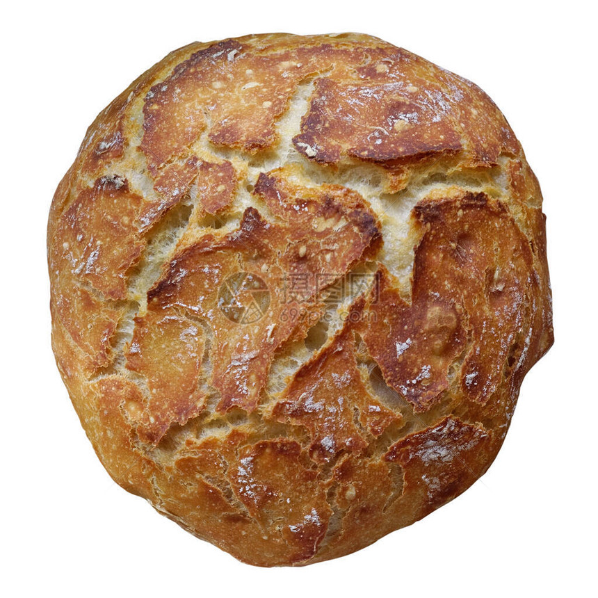 自制的面包孤立图片
