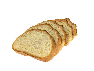 切片三明治面包白图片
