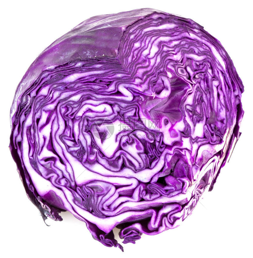 分离的紫色卷图片