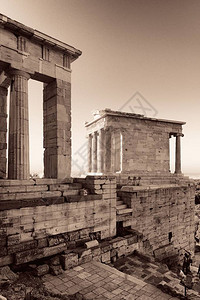 希腊雅典卫城的雅典娜耐克神庙图片