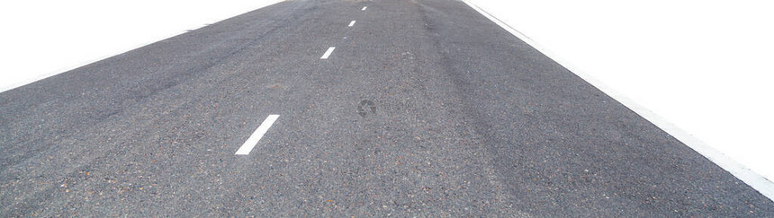 白线的阿斯法特公路与白色背图片