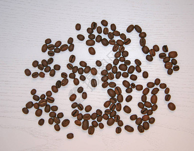 摩卡奇诺整个咖啡豆的图案杂乱无章插画