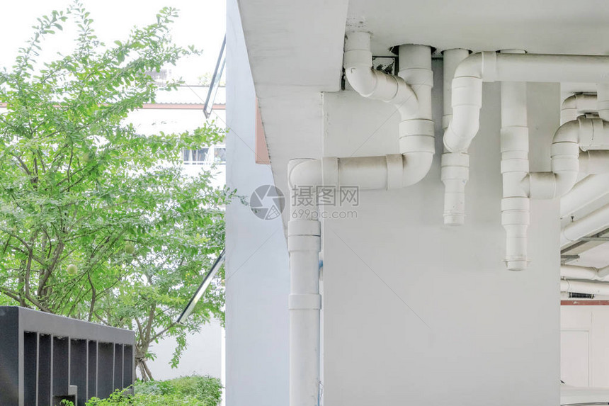 水管系统在建筑物中安装水管建筑物内的图片