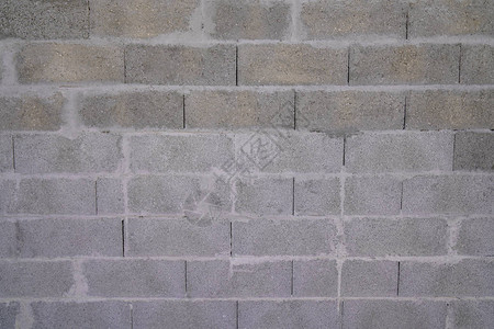 混凝土灰色砌块墙无缝背景纹理灰色图片