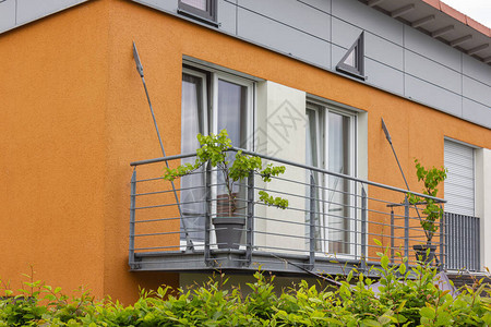 德国南部的现代房屋外墙图片