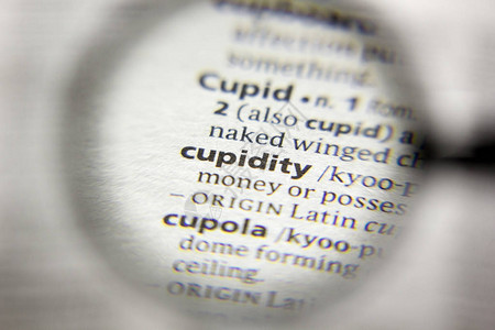 字典中的单词或短语Cupidity图片