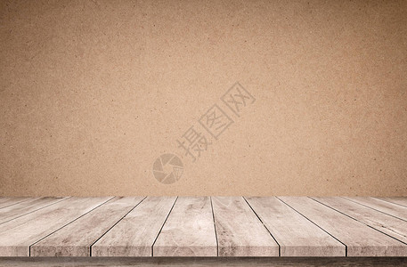 棕色回收纸背景的木板图片