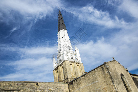 法国伊莱德雷圣艾蒂安教堂皮层的Ars图片