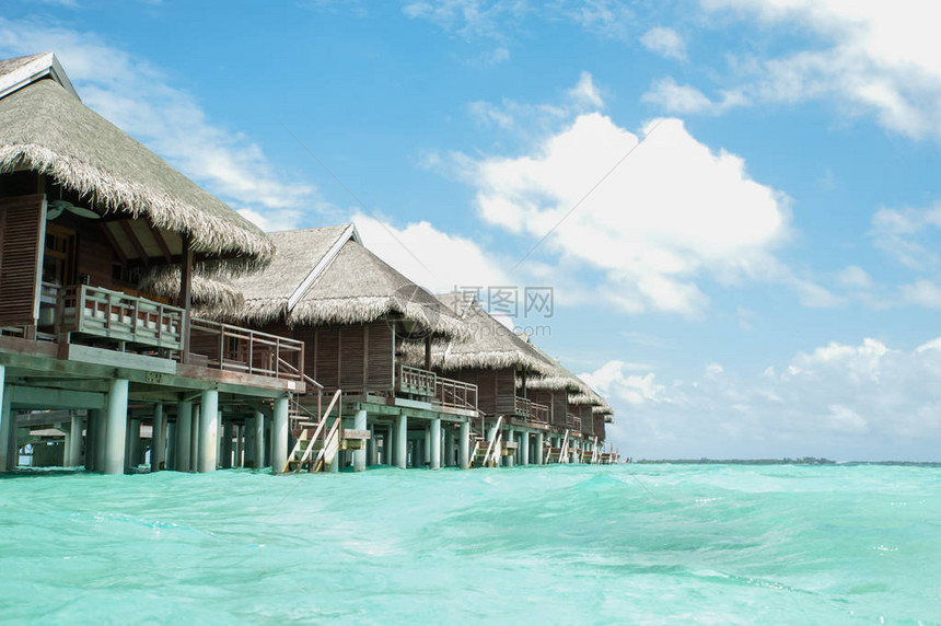 马尔代夫的水上别墅图片