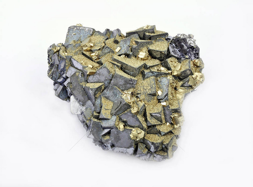 方铅矿和黄铁矿多金属化合物图片