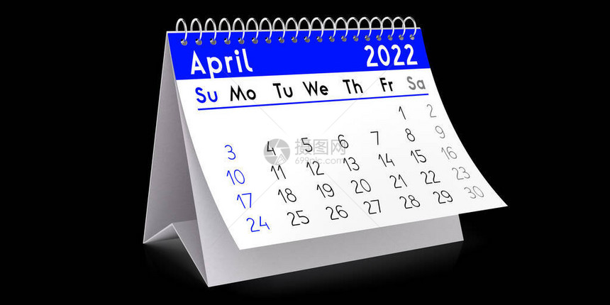 2022年4月表日历图片