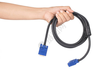 手持VGA技术pc输入电缆连接器与图片