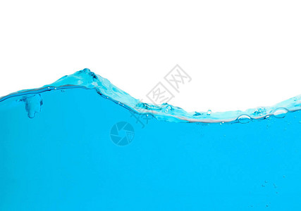 水浪或水浪背景上有气泡简单的网站横幅图片